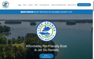 Lake Keowee Boat Rentals, LLC website