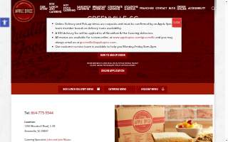 Apple Spice Box Lunch Delivery & Catering Greenville website