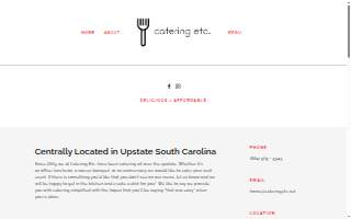 Catering Etc website
