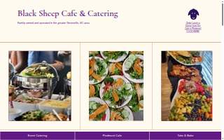 Black Sheep Cafe & Catering website