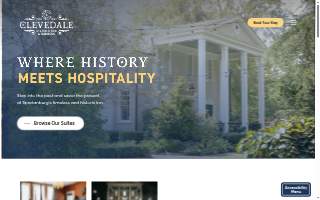 Clevedale Historic Inn and Gardens website
