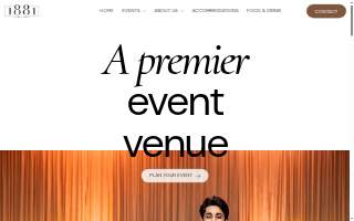 1881 Event Hall website