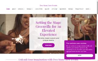 Two Mom Crew Events website