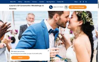 Laura's Of Greenville Weddings & Events website