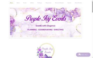 Purple Ivy events, LLC website
