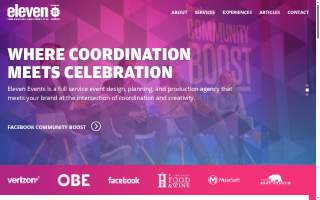 Eleven Events, LLC website