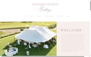 Alexandra Madison Weddings website