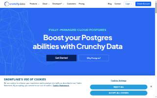 Crunchy Data website
