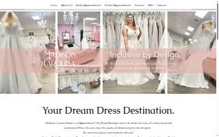 Madison Carolina Bridal Boutique website