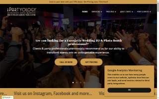 iPartyology - Wedding DJ & Photobooth Services website