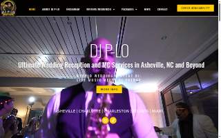 DJ P-LO The Ultimate DJ and Live Music Experience website