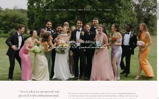 Harmony Weddings and Events website