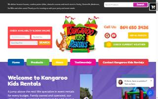 Kangaroo Kids Rentals website