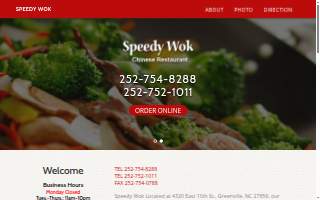 Speedy Wok website