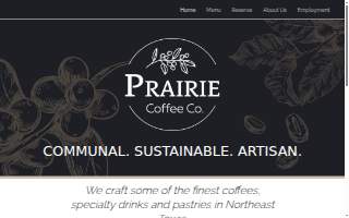 Prairie Coffee Co. website