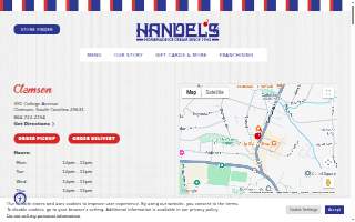 Handel's Homemade Ice Cream of Clemson website