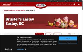 Bruster's Real Ice Cream of Easley website