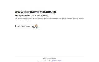 Cardamom Bakeshop website