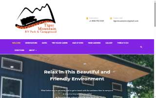 Tiger Mountain RV Camping & Cabins website