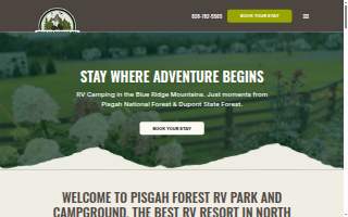 Pisgah Forest RV Park and Campground website
