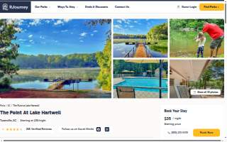 The Point RV Resort at Lake Hartwell website