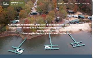 Keowee Falls RV Park website