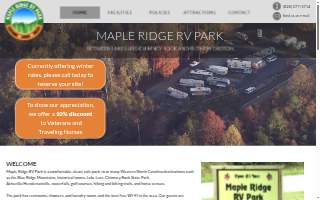 Maple Ridge RV Park website