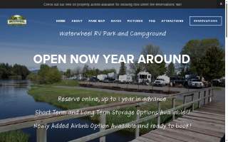 Water Wheel RV Park website