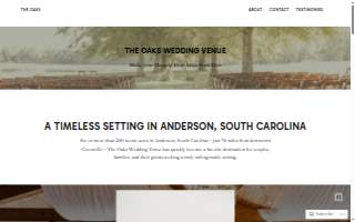 The Oaks Wedding Venue website