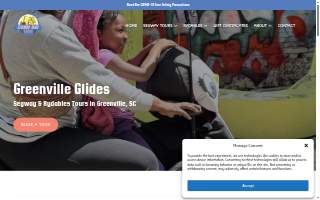 Greenville Segway Tours / Greenville Rydables Tours website
