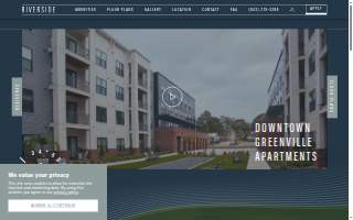 Riverside Apartments website