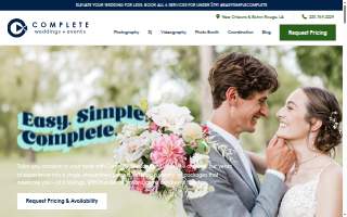 Complete Weddings + Events of Baton Rouge website