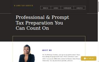 B Lane Tax Service website