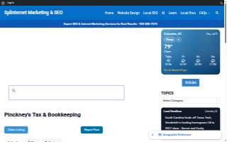 Pinckney's Tax & Bookkeeping website