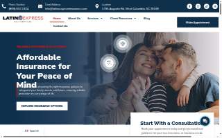 Latino Express Multiservices LLC dba Latino Express Insurance Agency website