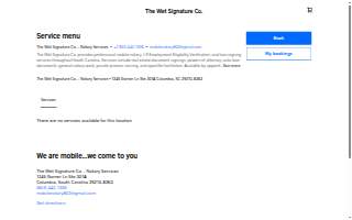 The Wet Signature Co. website