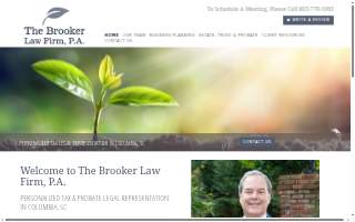 The Brooker Law Firm, P.A. website