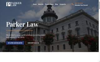 Parker Law, LLC website