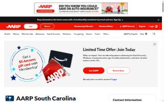 AARP South Carolina State Office website