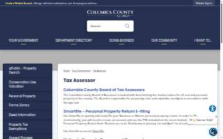 Columbia County Tax Assessor website