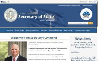 South Carolina Secretary of State website