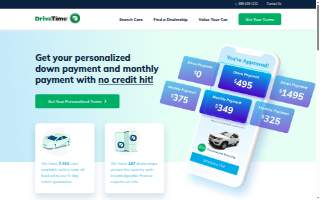 DriveTime Used Cars of Brookside website