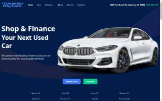 Columbia City Cars website