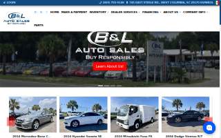 B & L Auto Sales website