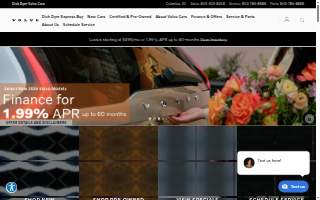 Dick Dyer Volvo Cars Parts Store website