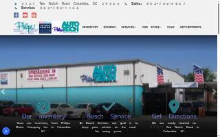 Philips Auto Tech website