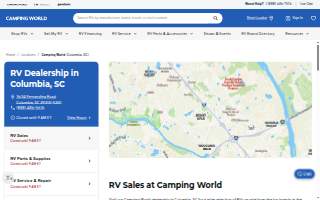 Camping World RV Sales of Columbia website