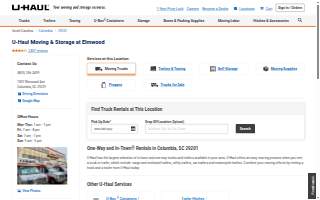 U-Haul Moving & Storage at Elmwood website