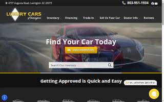 Luxury Cars of Lexington website