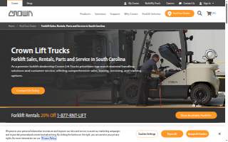 Crown Lift Trucks of Columbia website